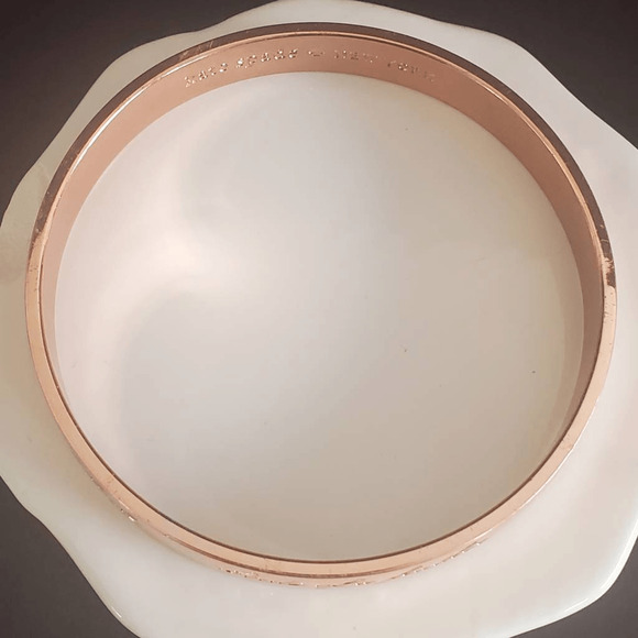 Kate Spade Best Friend Ever Rose Gold Bracelet Bangle - Picture 4 of 8